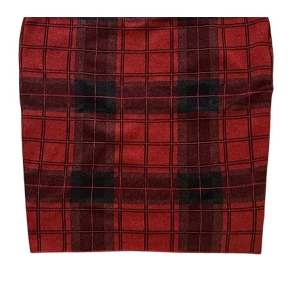 Lane Bryant Womens Plus Size Plaid Pencil Skirt Red Size 18/20 New With Tags - Picture 3 of 8